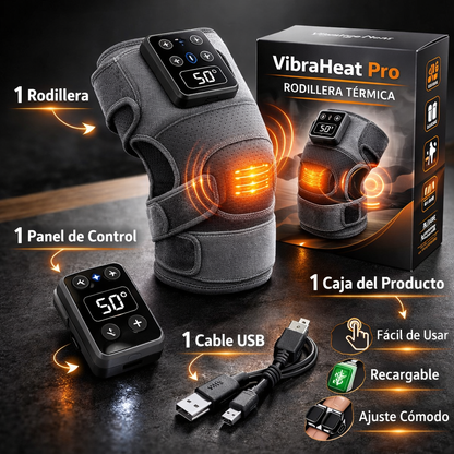 Rodillera Terapeútica-Térmica | VibraHeal Pro™